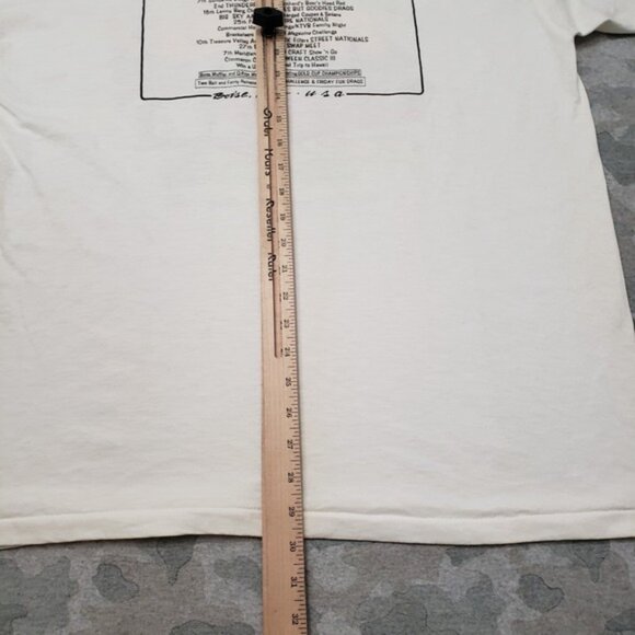 Vintage Oneita Shirt Mens 2XL White Made In USA Firebird Racing Single Stitch - Picture 10 of 11